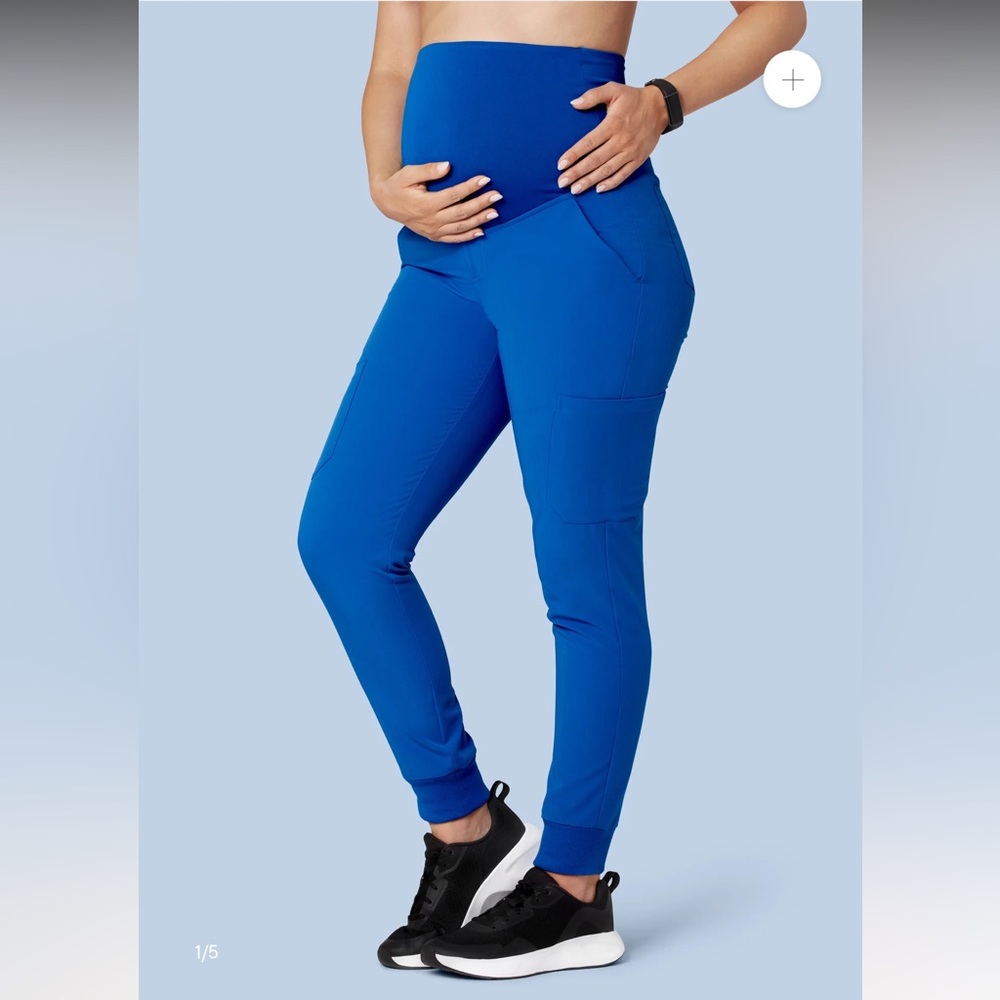 Mandala maternity jogger scrub pants